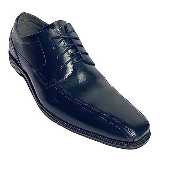 Florsheim Mens Black Leather Oxford Lace Up Size 13 Medium Pre-Owned - Picture 2 of 10